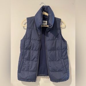 Old Navy Blue Zip Up Winter Vest